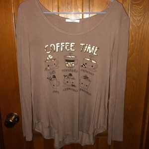 Super cute Coffee Time shirt